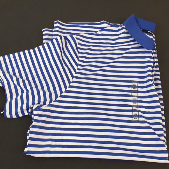 NWT Nike Golf Polo Dri-Fit Blue Men’s Standard Fit - Picture 10 of 11
